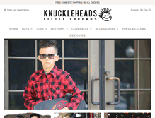 Tablet Screenshot of knuckleheadsclothing.com